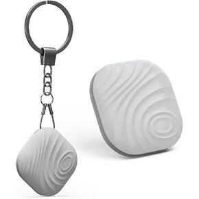 Nutale Key Finder، جهاز تعقب بلوتوث مع سلسلة مفاتيح لمفاتيح محافظ الحيوانات الأليفة أو حقائب الظهر والأجهزة اللوحية، تتضمن البطاريات (أبيض، عبوة واحدة)