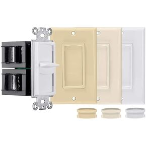 Monoprice 300-Watt Slider Volume Control - Impedance Matching, with Standard 1-Gang Wall Plate Setup, Color Kit in Saudi Arabia