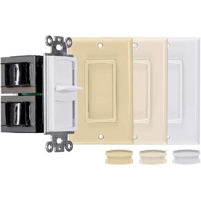 Monoprice 300-Watt Slider Volume Control - Impedance Matching, with Standard 1-Gang Wall Plate Setup, Color Kit in Kuwait