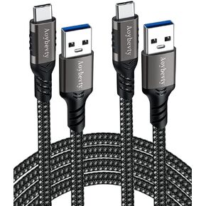 USB A to USB C Cable 6.6ft, 10Gbps Data Transfer 60W 3A Fast Charging Cable in Saudi Arabia