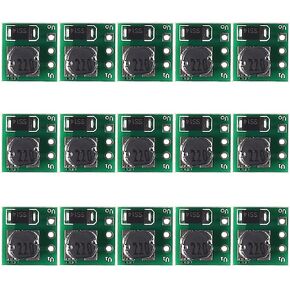 15Pcs 0.9-5V to 5V DC-DC Step Up Power Module 1.5V 1.8V 2.5V 3V 3.3V 3.7V 4.2V to 5V Voltage Boost Converter Board in Kuwait