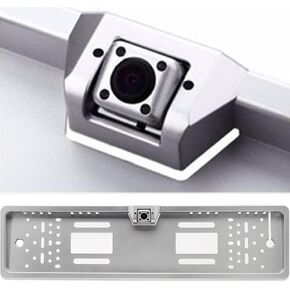 Europe License Plate Frame car Rear View Camera Night Vision Waterproof Reverse Backup Camera led Light Parking System in Saudi Arabia