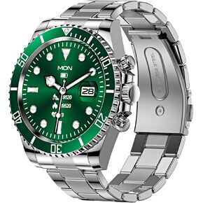 Smart Watch Bluetooth Call Sports Modes Message Reminder Smartwatch for Android Phones iOS Stainless Steel Business Watch Men in Saudi Arabia