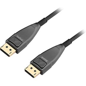 SIIG DisplayPort 1.2 Fiber Optical Cable - 20M - Fiber Optic for Monitor, Audio/Video Device, Gaming Console, Blu-Ray Player, Notebook, HDTV, Projector - 2.70 GB/S - 65.62 Ft - 1 x DisplayPort Male Di in Saudi Arabia