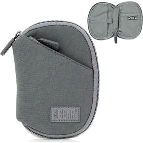 USA Gear Mp3 Player Case Compatible with iPod Nano Case, Sandisk Mp3 Player, Innioasis, Sony Walkman and more - Mp4 Player Case with Belt Loop, Fits Earbuds, USB Cable, Memory Card and more - Black