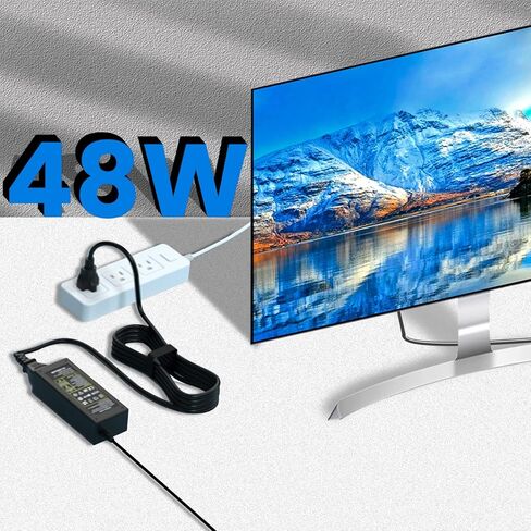 سلك طاقة متوافق مع تلفزيون سامسونج AC/DC A4819-FDY UN32J400 UN32J4000AF UN32J400DAFXZA UN32J5205 UN32K5205AF UN32K5003 UN32K4500AF UN52K4000AGXZD UN22H5000 BN44-00835A كابل طاقة محول الشاشة. in Kuwait