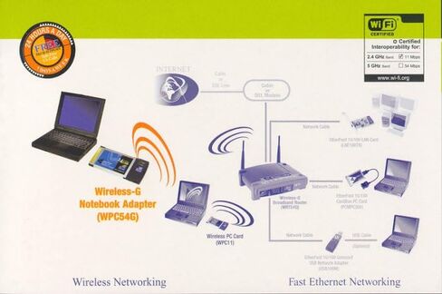 Cisco-Linksys WPC54G Wireless-G محول حاسوب محمول in Saudi Arabia
