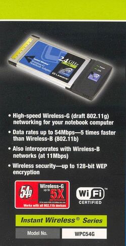 Cisco-Linksys WPC54G Wireless-G محول حاسوب محمول in Saudi Arabia