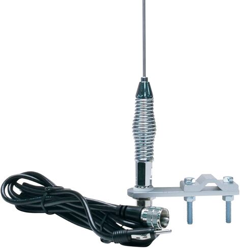 RoadPro (RP-557) 28" AM/FM Mirror Mount Stainless Steel Antenna Kit with 2" Shock Spring in Saudi Arabia