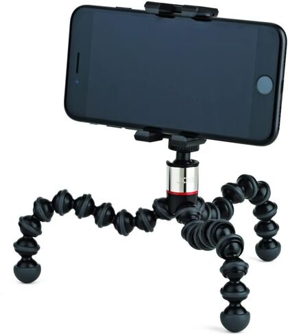 JOBY GripTight ONE Micro Stand, Universal Phone Holder, Small Tripod for Smartphone, Foldable and Portable, Watch FIFA World Cup Football, Black in Kuwait