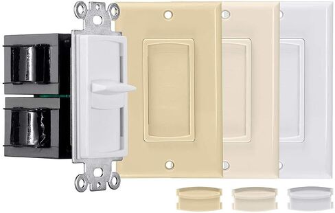 Monoprice 300-Watt Slider Volume Control - Impedance Matching, with Standard 1-Gang Wall Plate Setup, Color Kit in Saudi Arabia