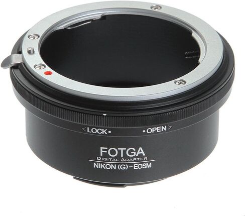 FocusFoto FOTGA Adapter Ring for Nikon F/AI/AF-S/G Lens to CAN0N EOS EF-M Mount Mirrorless Camera Body M1 M2 M3 M5 M6 M10 M50 M100 in Saudi Arabia