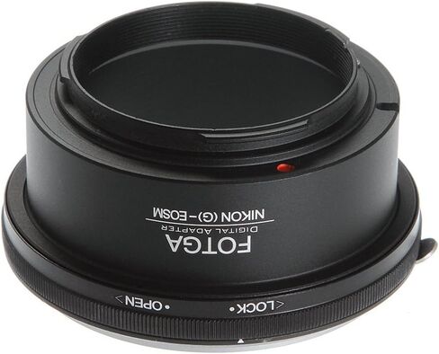 FocusFoto FOTGA Adapter Ring for Nikon F/AI/AF-S/G Lens to CAN0N EOS EF-M Mount Mirrorless Camera Body M1 M2 M3 M5 M6 M10 M50 M100 in Saudi Arabia