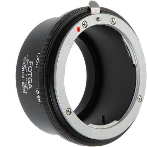 FocusFoto FOTGA Adapter Ring for Nikon F/AI/AF-S/G Lens to CAN0N EOS EF-M Mount Mirrorless Camera Body M1 M2 M3 M5 M6 M10 M50 M100 in Saudi Arabia