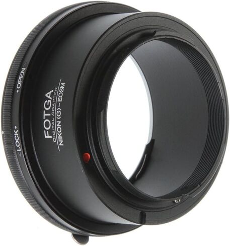 FocusFoto FOTGA Adapter Ring for Nikon F/AI/AF-S/G Lens to CAN0N EOS EF-M Mount Mirrorless Camera Body M1 M2 M3 M5 M6 M10 M50 M100 in Saudi Arabia