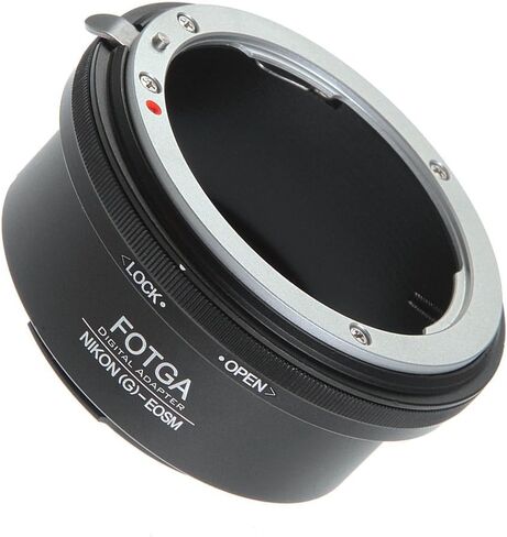 FocusFoto FOTGA Adapter Ring for Nikon F/AI/AF-S/G Lens to CAN0N EOS EF-M Mount Mirrorless Camera Body M1 M2 M3 M5 M6 M10 M50 M100 in Saudi Arabia