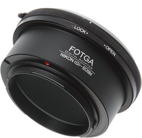 FocusFoto FOTGA Adapter Ring for Nikon F/AI/AF-S/G Lens to CAN0N EOS EF-M Mount Mirrorless Camera Body M1 M2 M3 M5 M6 M10 M50 M100 in Saudi Arabia