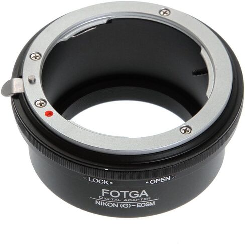 FocusFoto FOTGA Adapter Ring for Nikon F/AI/AF-S/G Lens to CAN0N EOS EF-M Mount Mirrorless Camera Body M1 M2 M3 M5 M6 M10 M50 M100 in Saudi Arabia