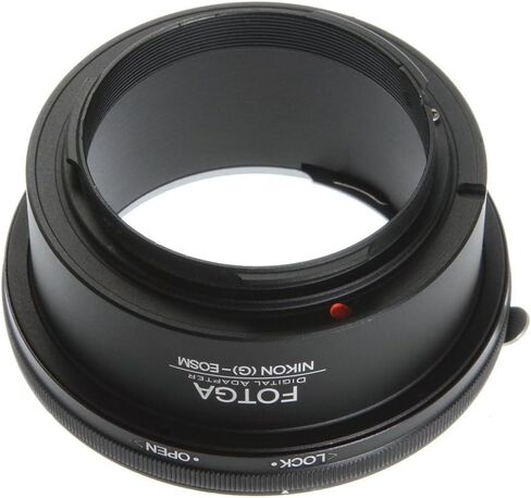 FocusFoto FOTGA Adapter Ring for Nikon F/AI/AF-S/G Lens to CAN0N EOS EF-M Mount Mirrorless Camera Body M1 M2 M3 M5 M6 M10 M50 M100 in Saudi Arabia