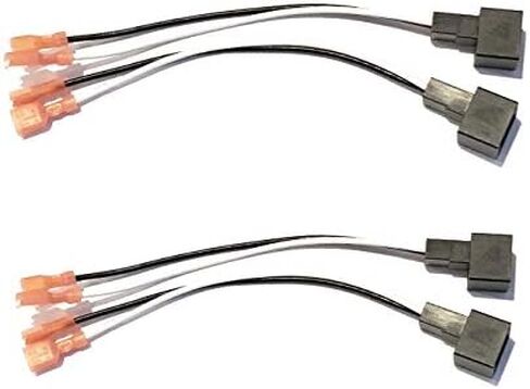 2 Pair Car Stereo Speaker Wire Connection Harness Plugs - for 4 Speakers Installation - for Infiniti and for Nissan Frontier, 350z, More - Select Vehicles - Compatible Vehicles Listed Below in Saudi Arabia