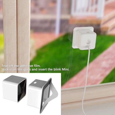 ( Pack of 2 ) Window Mount for Blink Mini, Through Window Use Blink Mini Camera, No Need to Run Wiring Outdoors (White/Pack of 2) in Saudi Arabia