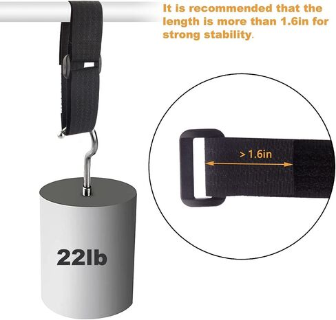16Ft x 1In Adjustable Cable Straps with 25 Buckles, Free Cut Length, Black Reusable Fastening Cable Ties, Hook and Loop Securing Strap for Cable Tidy, Wire Management, Cord Organiser, Black in Kuwait
