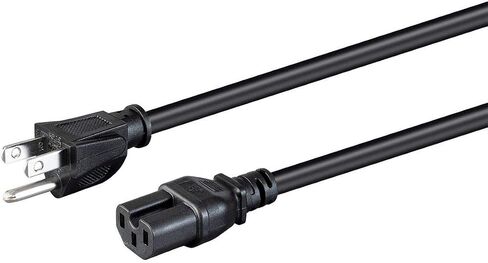 سلك طاقة مونوبرايس شديد التحمل - 8 أقدام - أسود | نيما 5-15P إلى IEC 60320 C15، 14AWG، 15A، SJT، 125 فولت in Kuwait