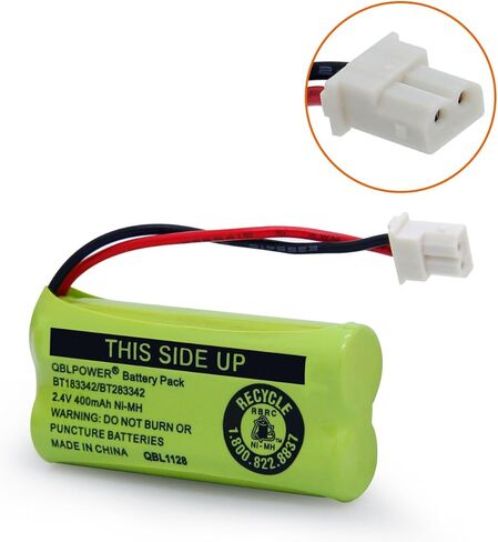 QBLPOWER BT-183342 BT-283342 BT-166342 BT-266342 BT-162342 BT-262342 بطارية CS6114 CS6419 CS6719 EL52300 CL80111 هاتف لاسلكي (عبوة من 3) in Kuwait