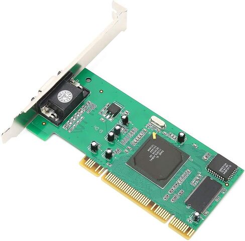 بطاقة Hilitand PCI Graphics VGA 8MB 32Bit Desktop Component Accessories MultiDisplay لـ ATI Rage XL in Kuwait