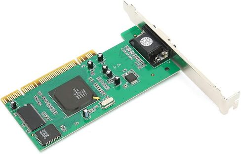 بطاقة Hilitand PCI Graphics VGA 8MB 32Bit Desktop Component Accessories MultiDisplay لـ ATI Rage XL in Kuwait
