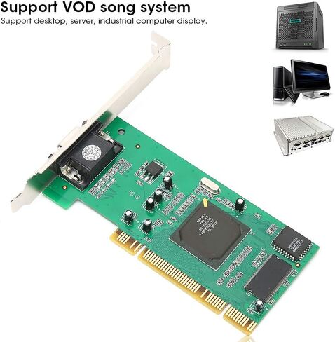 بطاقة Hilitand PCI Graphics VGA 8MB 32Bit Desktop Component Accessories MultiDisplay لـ ATI Rage XL in Kuwait