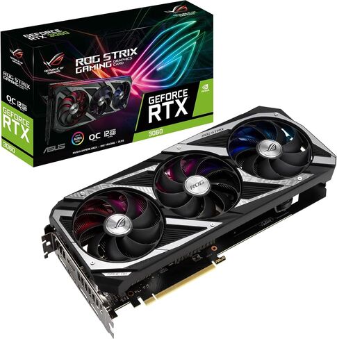 ASUS ROG-STRIX-RTX3060-O12G-V2-GAMING Graphic Card & ASUS ROG Herculx Graphics Card Anti-Sag Holder Bracket in Saudi Arabia