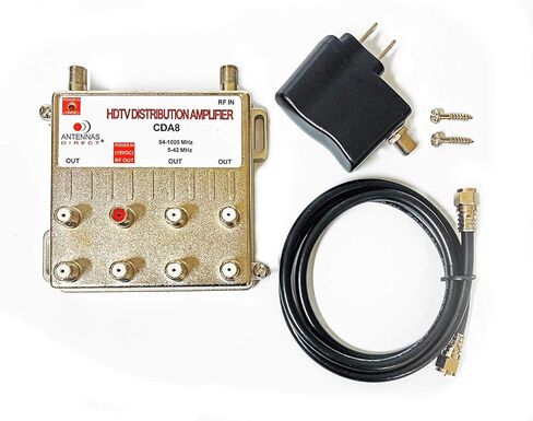 هوائيات Direct ClearStream Juice VHF/UHF نظام تضخيم مسبق منخفض الضوضاء وهوائي تلفزيون Clearstream 4V، نطاق يزيد عن 70 ميل، UHF/VHF، متعدد الاتجاهات، داخلي، علية، خارجي، أسود in Kuwait