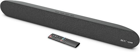 80W Sound bar, Bestisan Soundbar TV Sound bar Wired and Wireless Bluetooth Audio Speakers(4 Drivers, New Bluetooth Version, Optical Cable Included, Bass Adjustable) in Saudi Arabia