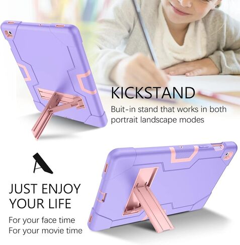 حافظة Galaxy Tab S5e 10.5 2019 SM-T720/T725 GUAGUA مسند شديد التحمل 3 في 1 عالي التأثير لكامل الجسم وممتص للصدمات ومضاد للخدش لهاتف Samsung Galaxy Tab S5e 2019 أسود/أزرق in Kuwait