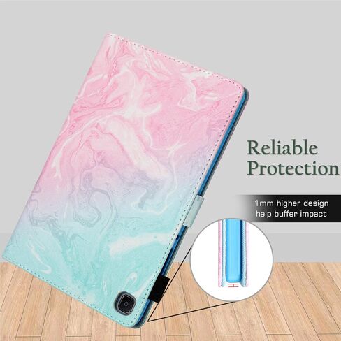 for Samsung Galaxy Tab S6 Lite Case 10.4 inch 2024/2022/2020 with S Pen Holder Model (SM-P610/P613/P615/P619), Smart Wake/Sleep, PU Leather Folio Cover with Multi-Angle Stand, Beach in Kuwait