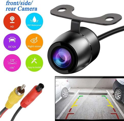 170° Wide Angle HD Rear View Reversing Camera, Waterproof Reverse Car Camera Backup HD IR Night Vision Led Rear View Parking in Saudi Arabia