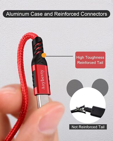 USB A to USB C Cable 6.6ft, 10Gbps Data Transfer 60W 3A Fast Charging Cable in Kuwait