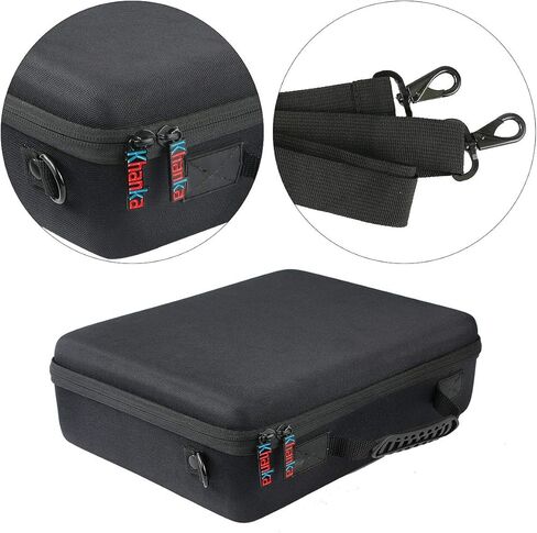 khanka Hard Battery Organizer Storage Box, Carrying Case Bag Holder - Holds 116 Batteries AA AAA C D 3V 9V with Battery Tester (BATTRIES are NOT Included.) in Kuwait