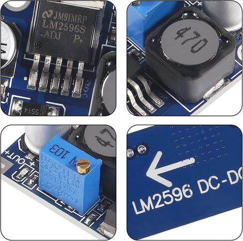DIANN 10pcs LM2596 DC Buck Converter DC-DC 3.0-40V to 1.5-35V Step Down Power Supply Buck Converter Voltage Regulator DIY Module in Saudi Arabia
