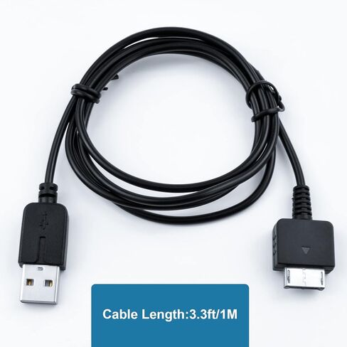 Auhsuxo 3.3FT/1M PS Vita Charger Cable &USB Data Cord, Compatible for Sony Vita 1000 PSV Charger Cable，Black in Kuwait