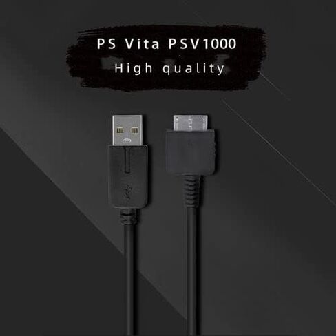 Auhsuxo 3.3FT/1M PS Vita Charger Cable &USB Data Cord, Compatible for Sony Vita 1000 PSV Charger Cable，Black in Kuwait