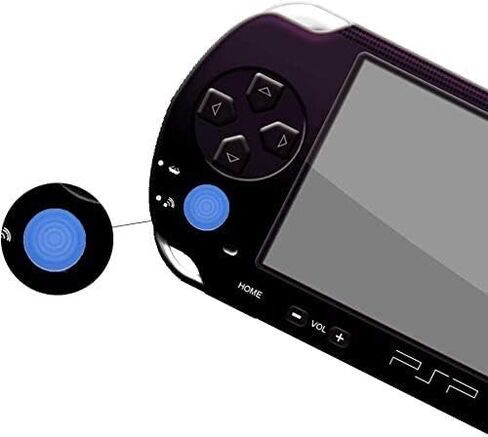 مجموعة واحدة من أغطية عصا التحكم بقبضة إصبع الإبهام من السيليكون التناظرية لأعواد الإبهام PSV 1000 2000 PS بلون أزرق فيتا in Kuwait