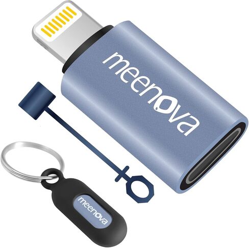 meenova متوافق مع محول USB-C إلى Lightning لجهاز iPhone 14 Plus 13 Pro Max Mini 12 11، 30W 27W، تحويل كابل Apple الأصلي من النوع C إلى محول iOS 16، شحن سريع 8 Pin PD in Kuwait