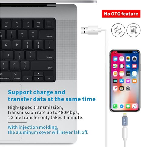 meenova متوافق مع محول USB-C إلى Lightning لجهاز iPhone 14 Plus 13 Pro Max Mini 12 11، 30W 27W، تحويل كابل Apple الأصلي من النوع C إلى محول iOS 16، شحن سريع 8 Pin PD in Kuwait