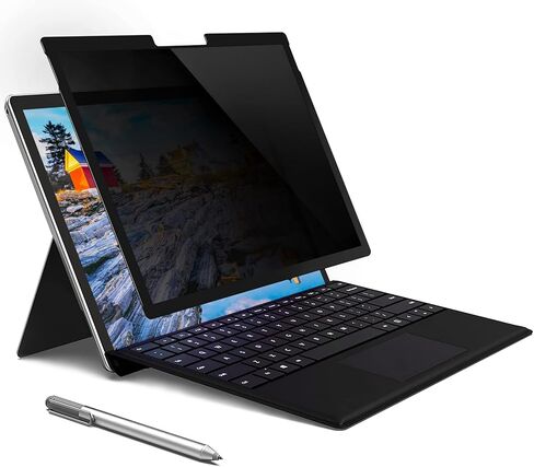 واقي شاشة خصوصية Surface Pro X، شاشة خصوصية قابلة للإزالة مضادة للضوء الأزرق متوافقة مع Surface Pro X/Surface Pro 8 (13 بوصة 2021/2019)، أسود in Kuwait