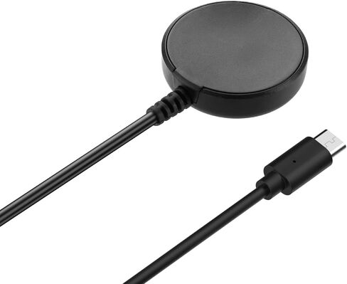 USB-C Charger Intended for Samsung Galaxy Watch 6 /Watch 6 Classic/Watch 5 /Watch 5 Pro Charger Type-C Charging Stand Dock Portable Galaxy Charger Cord Smartwatch Accessories (Black&Black) in Saudi Arabia