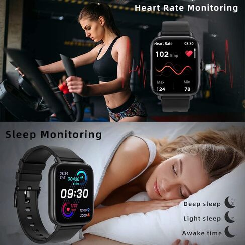 Bctemno Smart Watch Smart Watches for Women(Answer/Make Call), Watch for Men1.7 Smartwatch Fitness Tracker for Android and iOS Phones with Heart Rate Sleep Tracking, 28 Sport Modes, Blood Oxygen in Kuwait