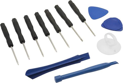 Best Shopper - Complete Opening Screw Driver Kit – Removal Repairing Cleaning Gadgets - Repair Tools Kit Compatible with iPhone 5 5S SE 6 6 Plus 6S 6SPlus 7Plus 8Plus X XS XR iPod iPad in Saudi Arabia