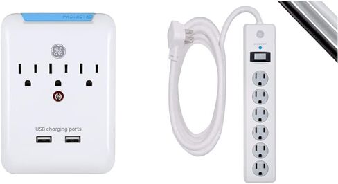 GE Pro Surge Protector Bundle with Extender Taps and USB Ports in Kuwait